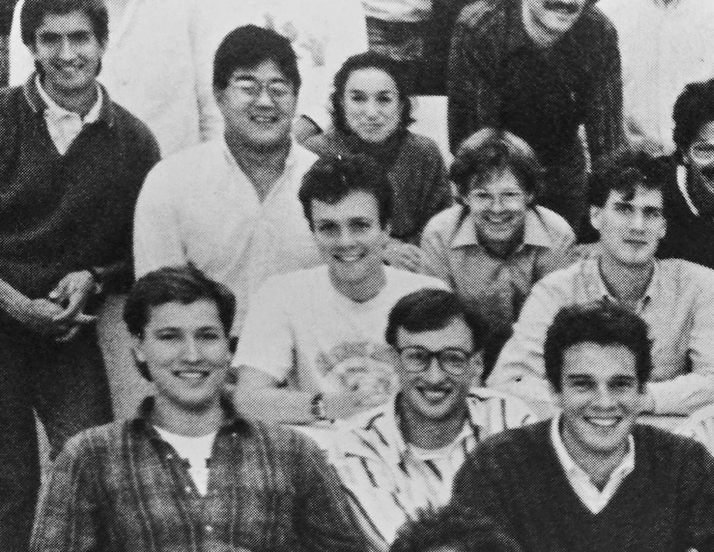 Photo of Birkinshaw with his Ivey MBA classmates in 1991.